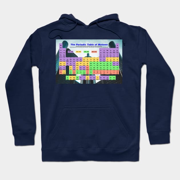 Periodic Table of Motown Hoodie by LarryNaderPhoto